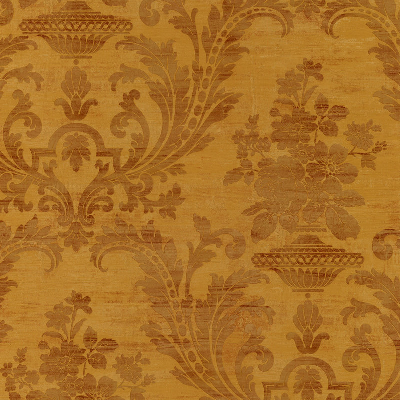 Sari Damask, Orange/Gold