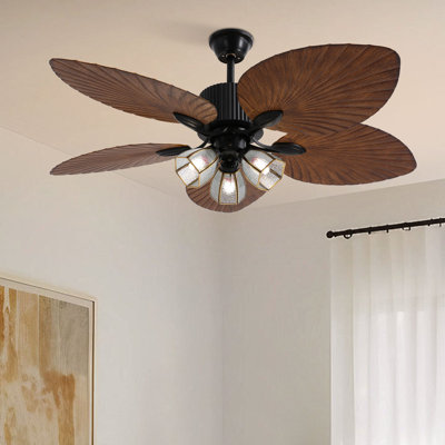 Ventilateur de plafond de 52 pouces avec lumière, télécommande