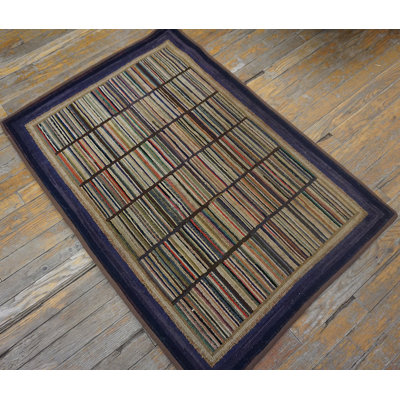 Antique American Hooked Rug American Multicolor 1925