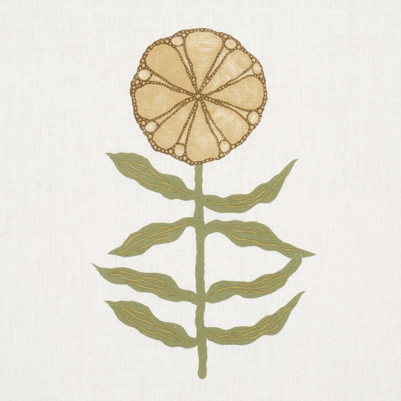Schumacher x Marian Mcevoy Pretty Petals Fabric, Soft Yellow