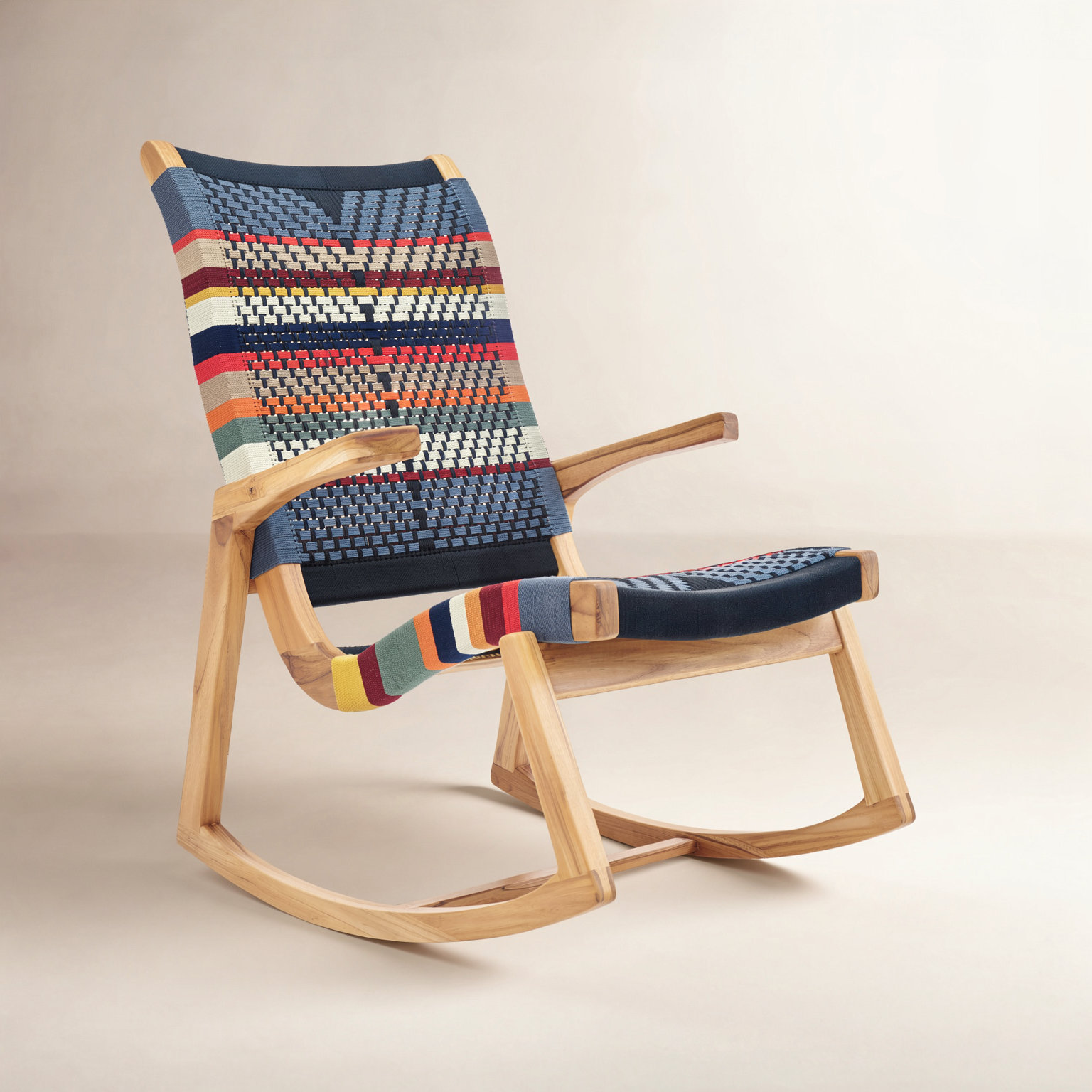 Amador Rocking Chair, San Geronimo Pattern, Natural