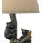 Grigio 31" Natural Tree and Black Bear Resin Table Lamp