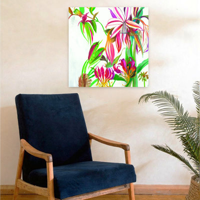 Art tropical contemporain abstrait tropical vibrant III