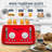 4 Slice Retro Style Toaster, Dual Control, 6 Browning Settings, Bagel/defrost Functions, Removable Crumb Tray, Stainless Steel Housing 1650w, Red