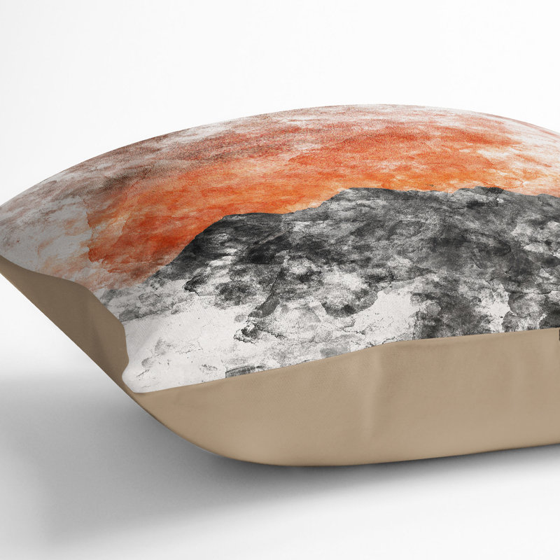 Sky Above Mountains in Italy Cushion with Filling, 40cm H x 40cm W x 15cm D, Stone