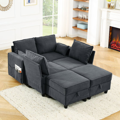 Gentilucci Upholstered U-Shaped Sectional Reversible