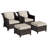 Meriwether Patio Chair with Cushions and Ottomans-1519085851