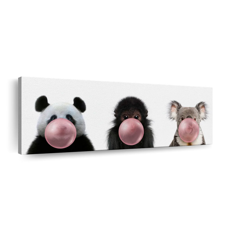 Furry Friends Bubble Gums, H 17 po x l 51 po