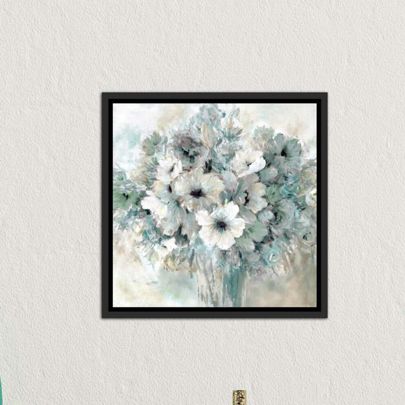 « envoyé avec l’amour » par carol robinson-print, H 18 po x l 18 po x P 1,5 po, Toile avec cadre noir