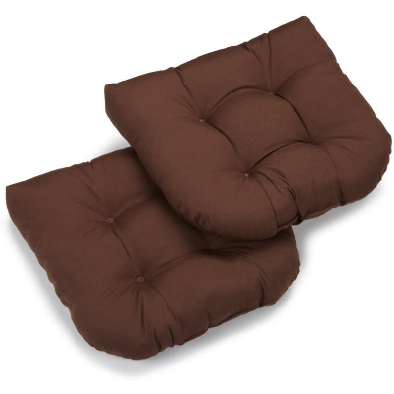 Coussin de chaise de salle à manger d'intérieur, Chocolat, Sergé