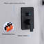 Robinet de douche mural avec valve brute-70487898