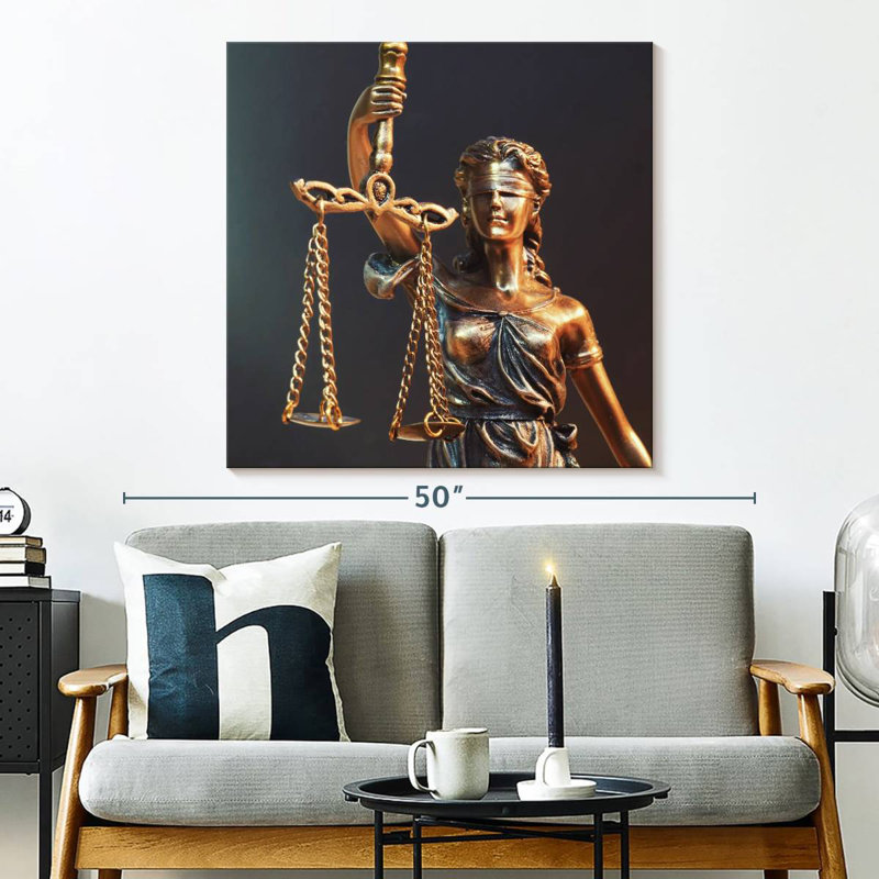 Alcaraz Lady Justice Statue, 33" H x 33" W