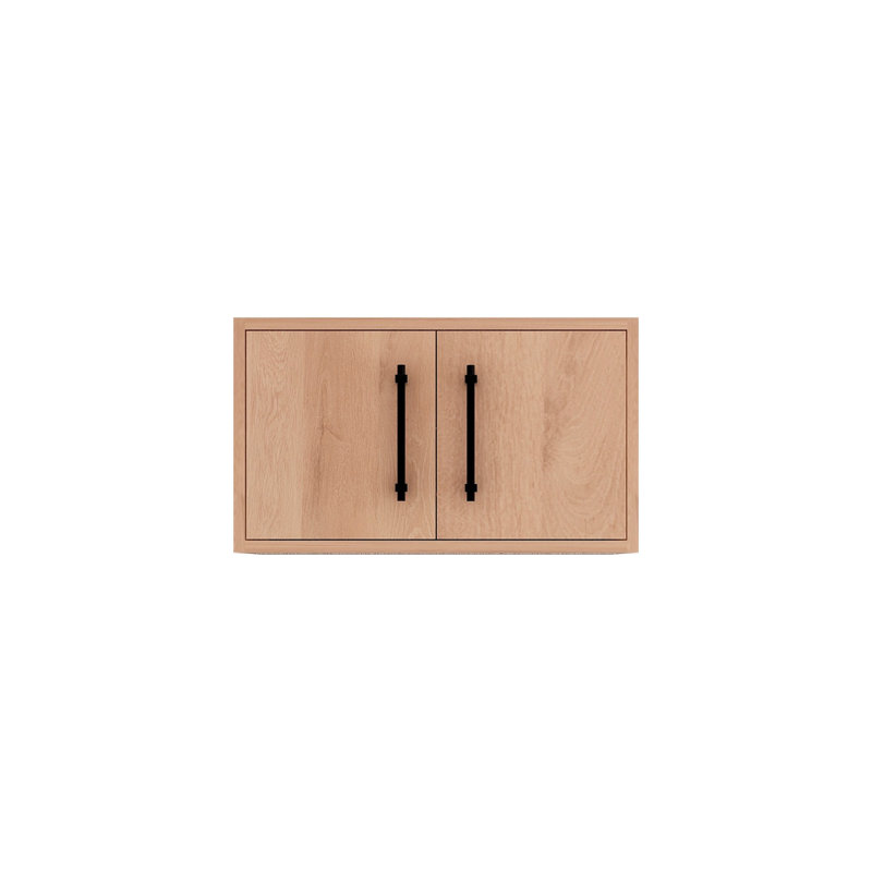 Victoria Top Cabinet Wall-Mounted, 13.8" H x 24" W x 12" D, Red Oak