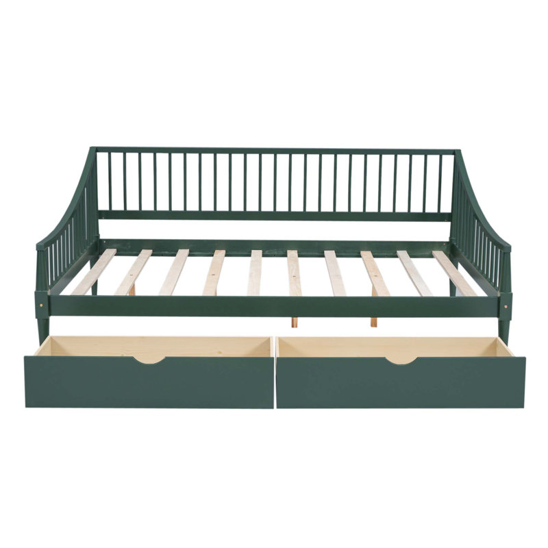 Solid Wood Full Size Daybed, Full Incorrect join, Green