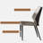 Light luxury modern rectangular dining table set-107193402