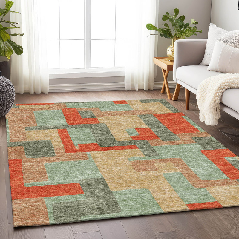 Tapis sauge de qualité supérieure Prisco, Rectangle 10 pi x 14 pi