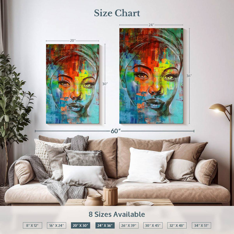 Leisha Chaba She Knows, 36" H x 24" W
