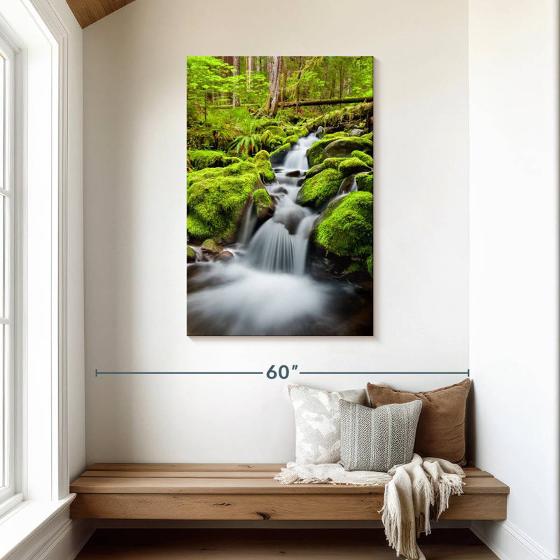Alvord Cascade At Olympic National Forest, 45" H x 30" W