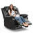 Danzo 37'' Wide Modern Super Soft Vegan Leather Manual Standard Recliner-1828092159