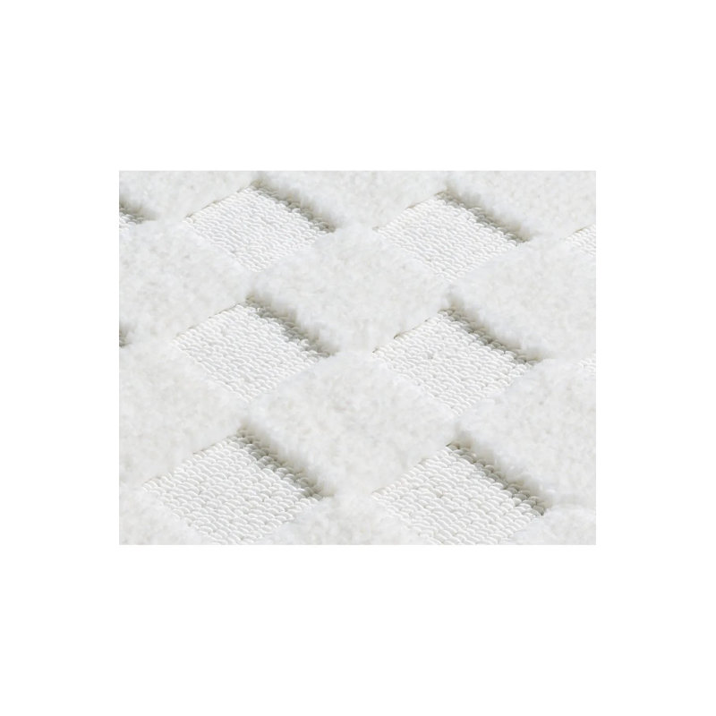 Elegant Cream Area Rug, 6.6 x 9.5 Feet | 100% Polypropylene, 1.7 cm Pile Height, Machine Woven, Antibacterial, Non-Slip Dot Underside | Perfect for Living Room, Bedroom & Dining Room Decor, Easy to Maintain