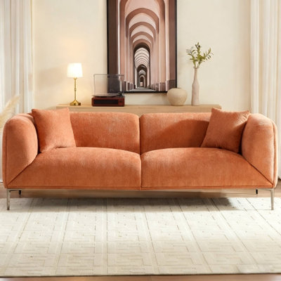 82.66" Stylish Modern Sofa Ideal For Living Room Casual Gatherings & Relaxing Afternoon Hours by Latitude Run