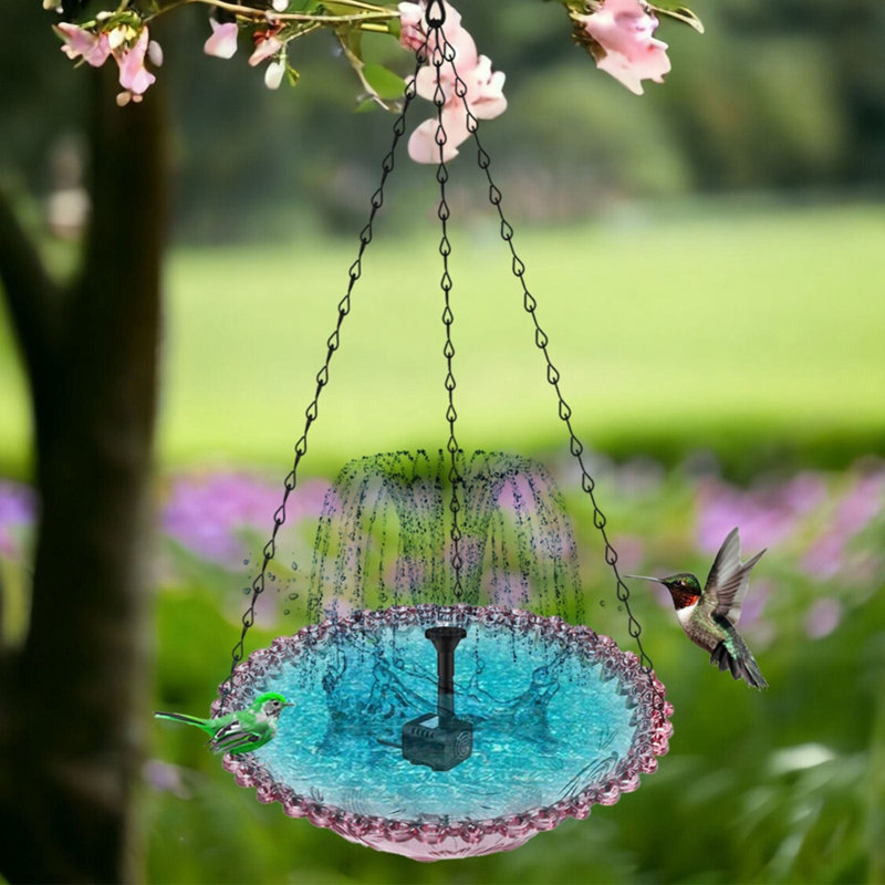 Fontaine flottante solaire pour animaux de compagnie, Mauve