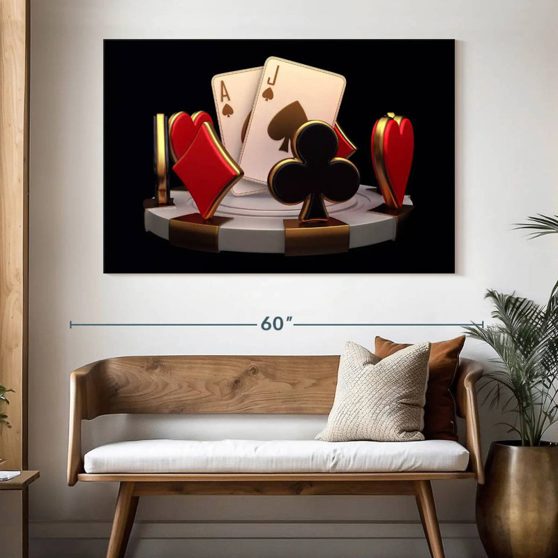 Senne Blackjack Concept, 34" H x 51" W