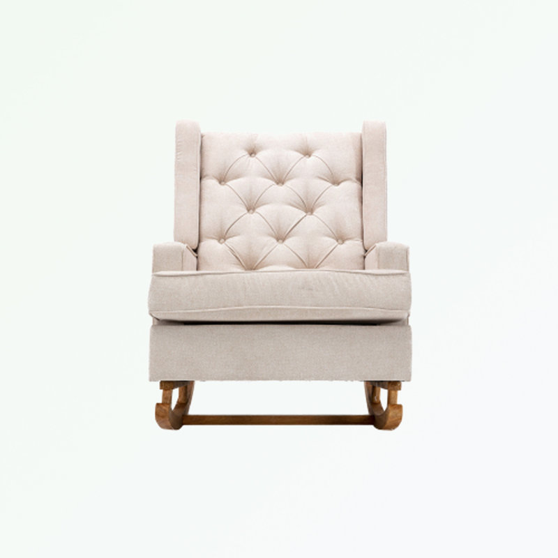 Chaise berçante Jayneen, Beige
