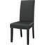 Chaise parsons rembourrée en noir-2116239422