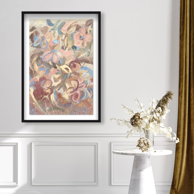 Moving Eden Print by Oliver Gal, 46.5"H x 31.5"W, Black Shadowbox