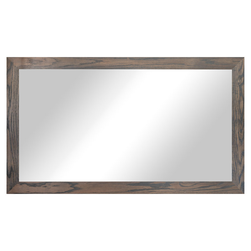 Miroir en bois franc Lark Manor ™ Ozark, 33 po x 52 po, Gris carbone