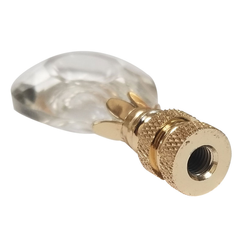 Faîteau lampe de cristal à facettes design center cut