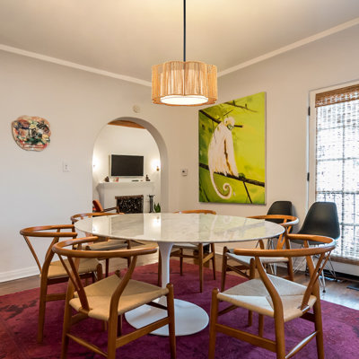 Bohemian Rattan Drum Pendant Light