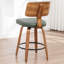 Swivel Upholstered Counter Stool-600749006