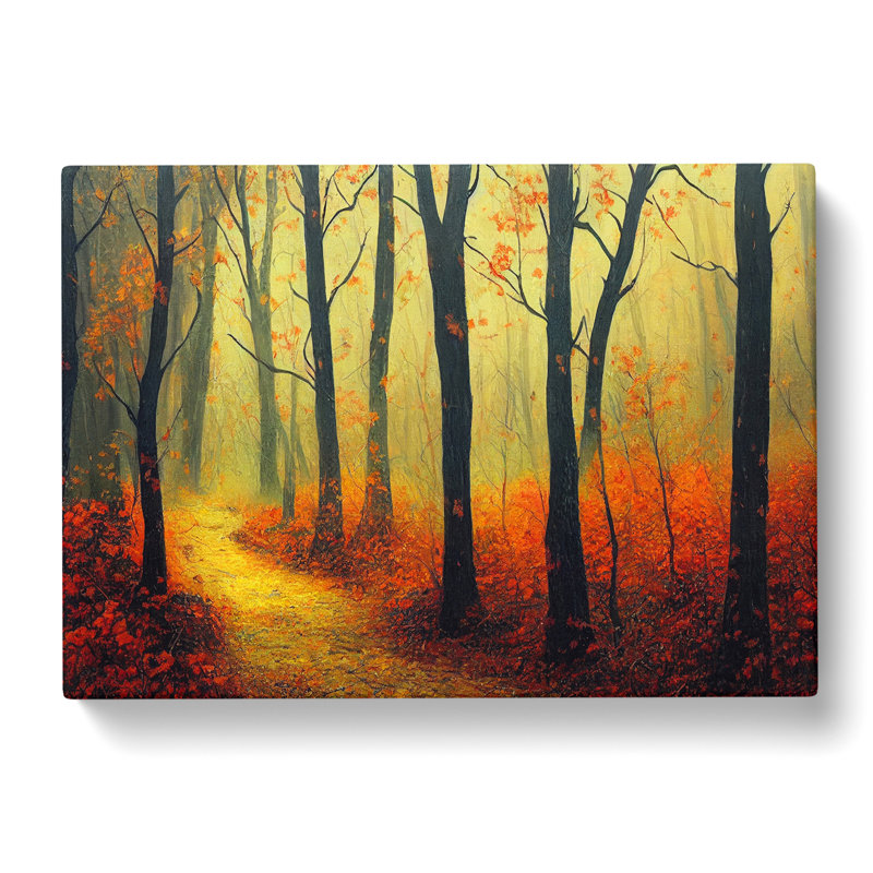 Traditional Autumn Forest - Wrapped Canvas, 35cm H x 50cm W x 3cm D