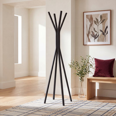 Freestanding 4 - Hook Coat Rack