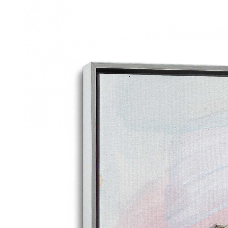 «Silent Opal I» par Melissa Wang, reproduction d'art sur toile, H 36 po x l 36 po, Argent argent