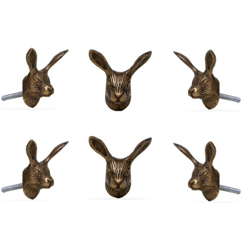 Paquet de 2 boutons de fantaisie surdimensionnés Rabbit