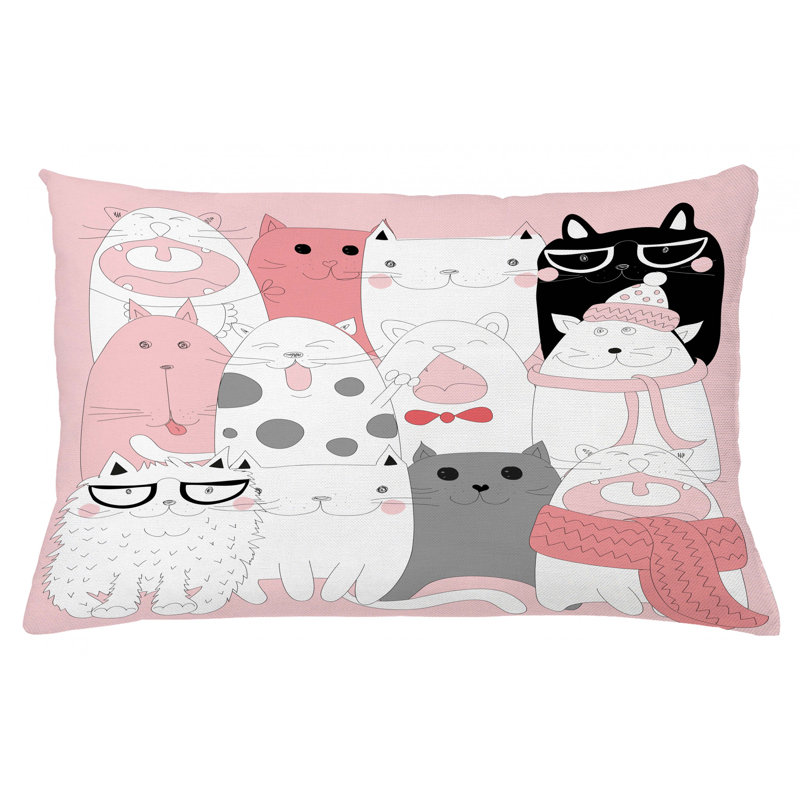 Housse de coussin lombaire intérieur/extérieur pour chat, 16 po x 26 po