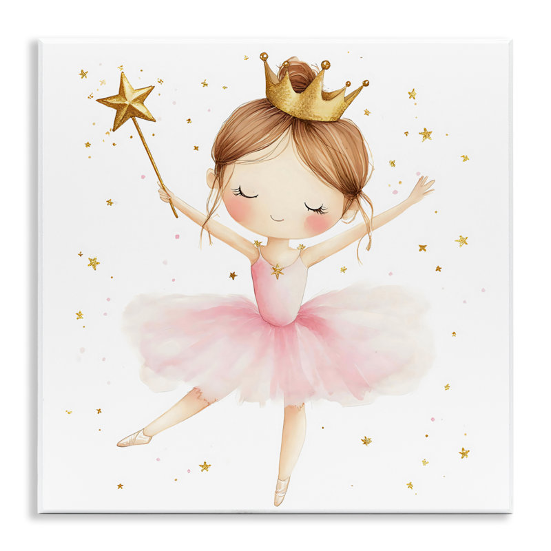 Mignonne ballerine avec plaque murale couronne, design by Creative Studio