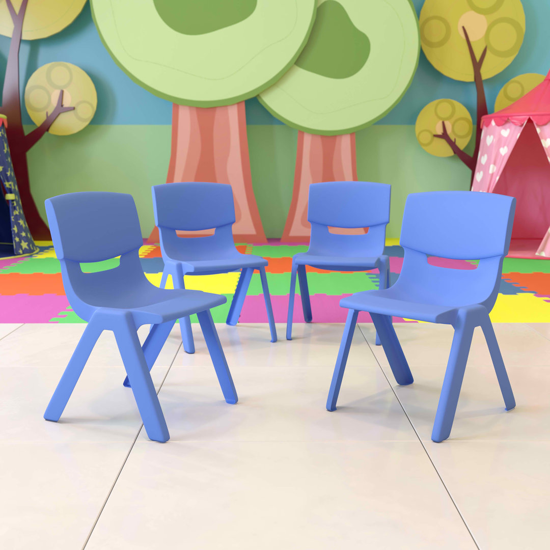 Stacking Classroom Chair ( Set of 4 ) (Set of 4) Flash Furniture Seat 