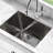 Brightwork 23'' L Single Bowl Stainless Steel Kitchen Sink