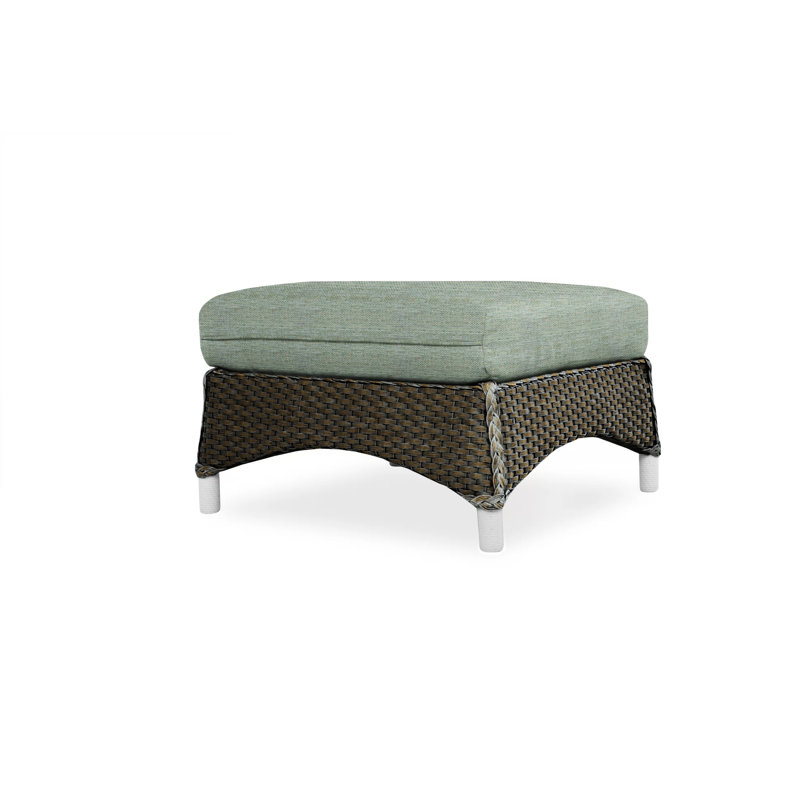Mandalay Outdoor Ottoman, Loveboat Mint, Mink