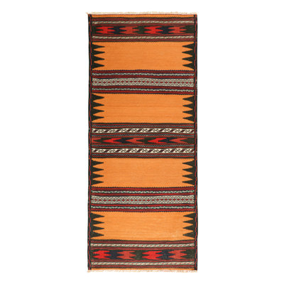 One-of-a-Kind 2'3" X 5'3" 1950s Wool Area Rug