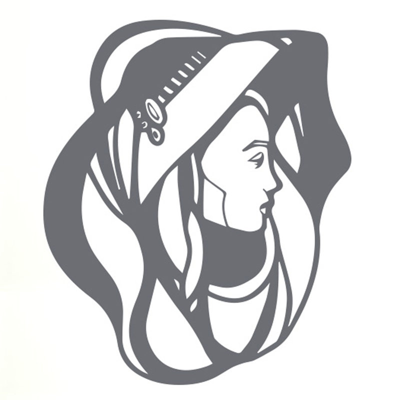 Wall Decal, Grey, Large