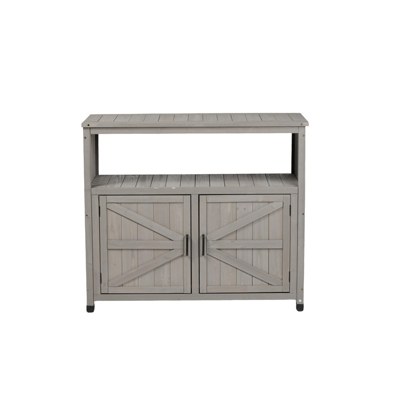 Ensemble de table de bar en bois avec rangement