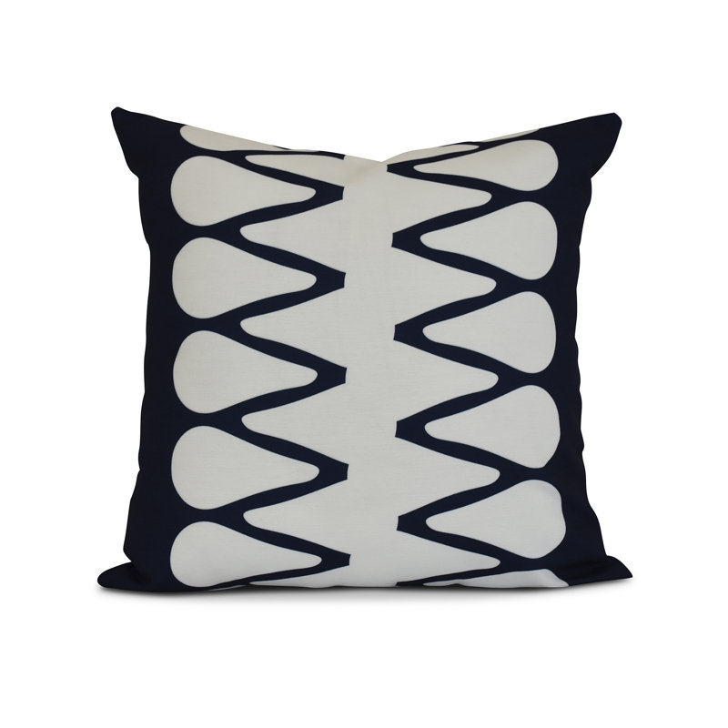 Housse de coussin d'extérieur carré Upscale Getaway, Bleu marine, H 18 po x l 18 po x P 3 po