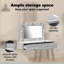 Coiffeuse murale avec lumières DEL-63551606