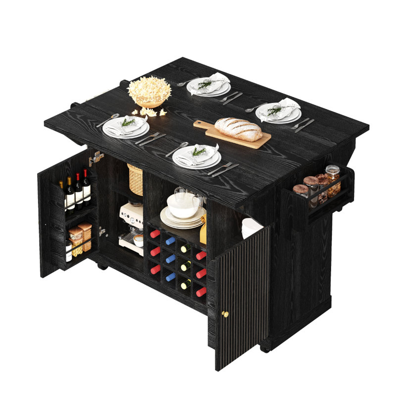 142.5 cm W Kitchen Cart with Top