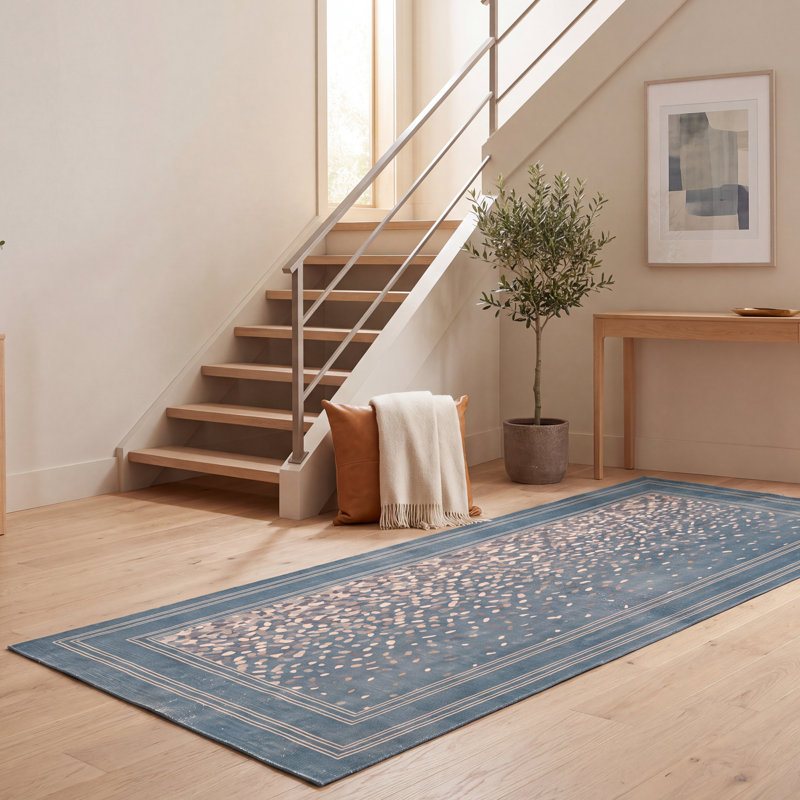 Tapis Indigo2 moderne à motif mosaïque mouchetée abstraite, turquoise, beige, gris, brun, blanc, lavable à la machine, antidérapant, à poils courts, pour l'intérieur et l'extérieur, adapté aux animaux domestiques, idéal pour le salon, la chambre, la salle à manger, l'entrée, le couloir ou le bureau.